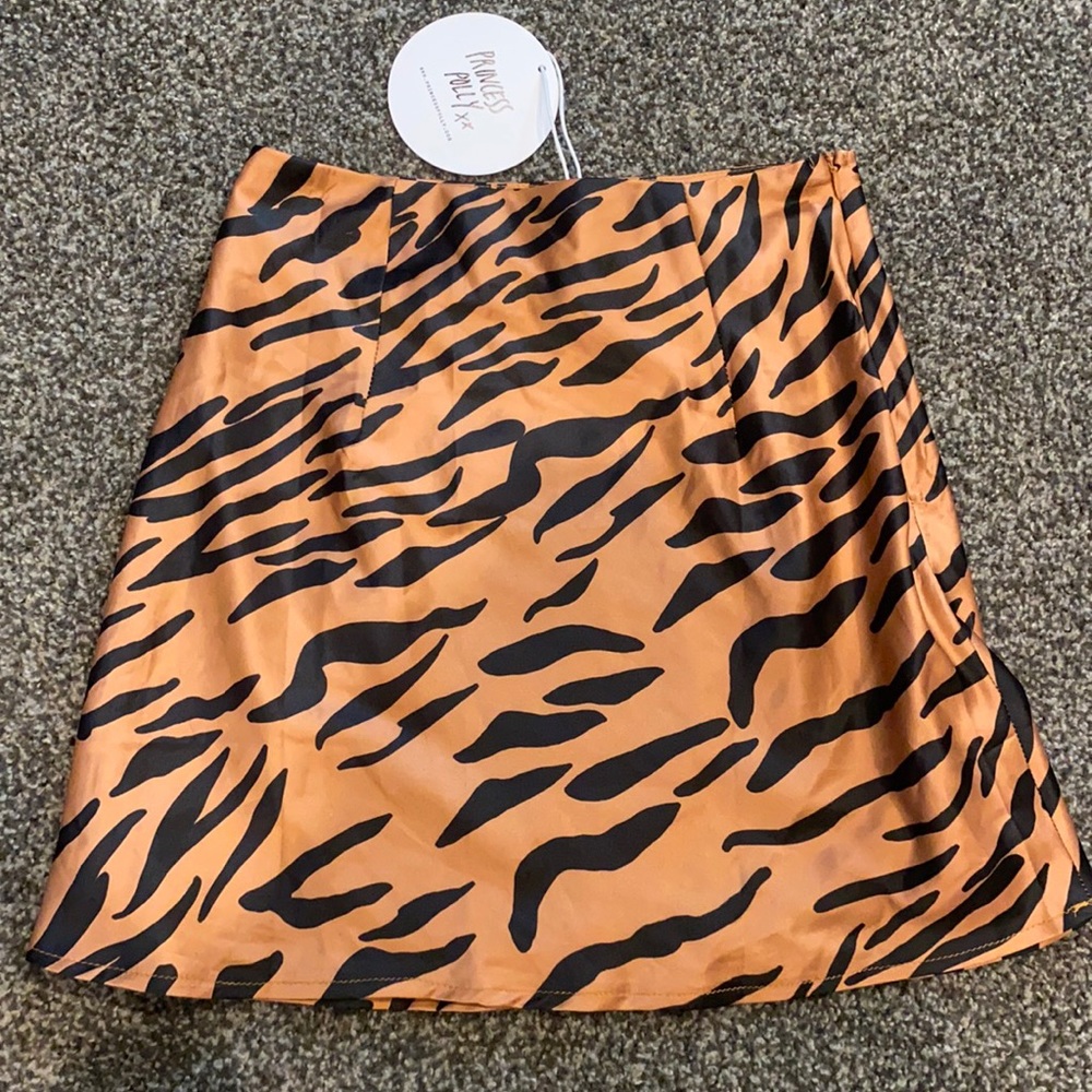 Princess polly tiger print mini skirt
